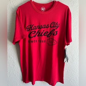 NWT Kansas City Chiefs ‘47 Brand Red T-Shirt - Men’s Medium
